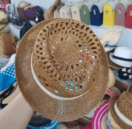 শ্বাসযোগ্য কাগজ ফাঁপা গ্রীষ্মের টুপি