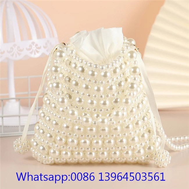 মহিলাদের জন্য ভুল মুক্তা হ্যান্ডব্যাগ