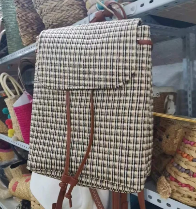 পিপি বোনা মহিলাদের ব্যাকপ্যাক ব্যাগ
