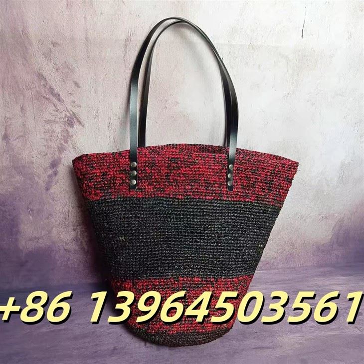 রাফিয়া কাঁধের সৈকত গ্রীষ্মের ব্যাগ
