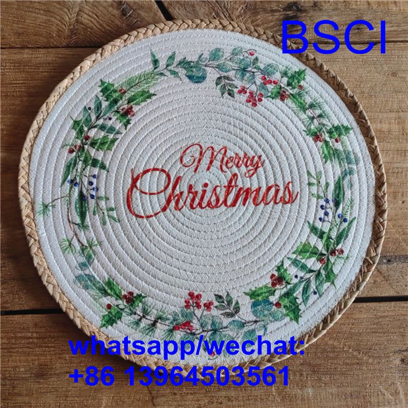 জল Hyacinth সঙ্গে ক্রিসমাস Placemats