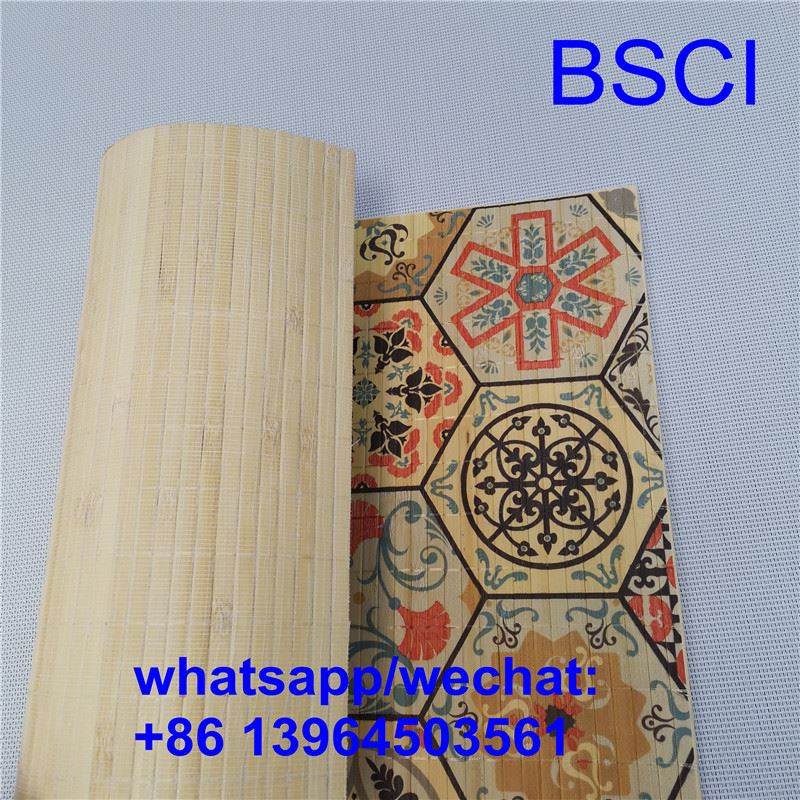 টেকসই বাঁশ Placemats প্রাকৃতিক রঙ
