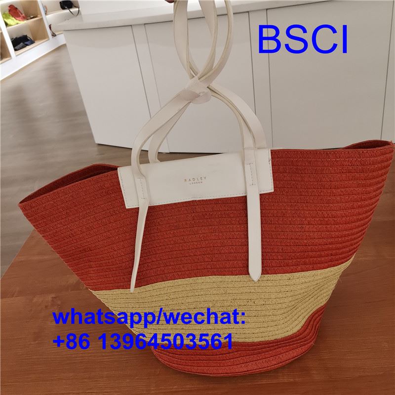 টেকসই বড় খড় বিচ ব্যাগ