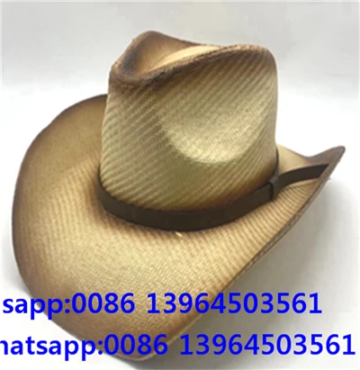 Vintage Straw Cowboy Hat
