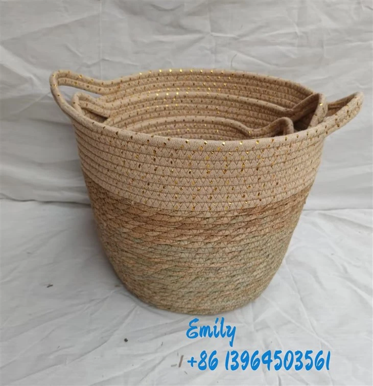 ছোট প্রাকৃতিক স্টোরেজ ঝুড়ি