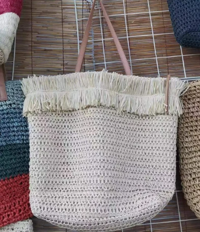 Beidge সেলাই Tassels কেনাকাটা মহিলাদের ব্যাগ