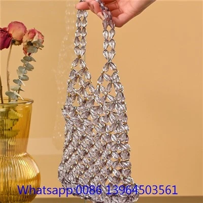 মহিলাদের স্বচ্ছ পুতির ব্যাগ