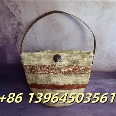 হাত বোনা কাঁধ রাফিয়া ব্যাগ