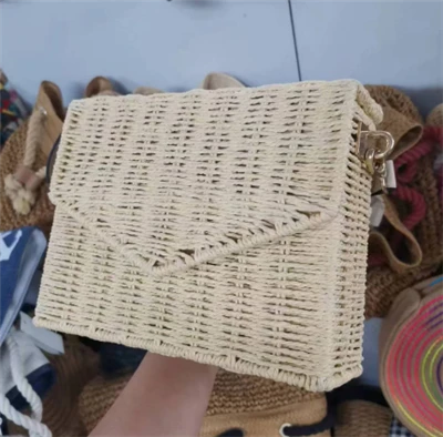 প্রাকৃতিক বেত লেডি বিচ ব্যাগ
