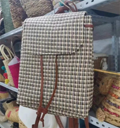 পিপি বোনা মহিলাদের ব্যাকপ্যাক ব্যাগ