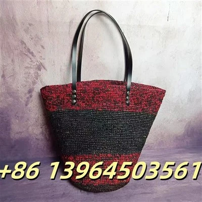 রাফিয়া কাঁধের সৈকত গ্রীষ্মের ব্যাগ