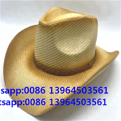 পুরুষ কাউবয় কাগজের টুপি জন্য খড় Sunhat