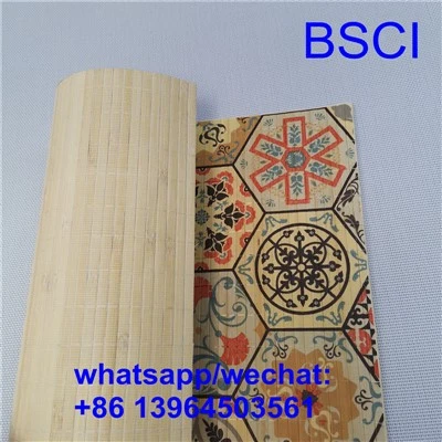 টেকসই বাঁশ Placemats প্রাকৃতিক রঙ
