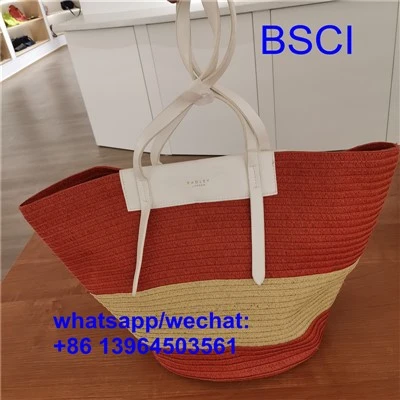 টেকসই বড় খড় বিচ ব্যাগ