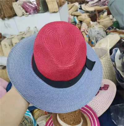 কালো টেপ সঙ্গে বহু রঙের মহিলাদের টুপি