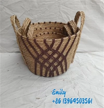 হ্যান্ড ওয়োভেন সিগ্রাস স্টোরেজ ঝুড়ি